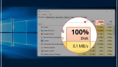مشکل استفاده 100 درصد هارد دیسک